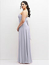 Alt View 5 Thumbnail - Silver Dove Chiffon Convertible Maxi Dress with Multi-Way Tie Straps