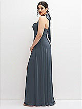 Side View Thumbnail - Silverstone Chiffon Convertible Maxi Dress with Multi-Way Tie Straps