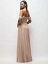 Alt View 6 Thumbnail - Topaz Chiffon Corset Maxi Dress with Removable Off-the-Shoulder Swags