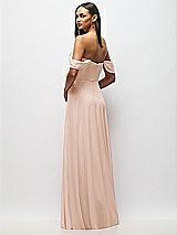 Alt View 6 Thumbnail - Cameo Chiffon Corset Maxi Dress with Removable Off-the-Shoulder Swags
