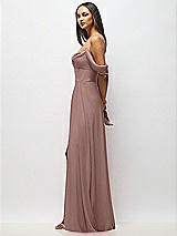 Alt View 5 Thumbnail - Sienna Chiffon Corset Maxi Dress with Removable Off-the-Shoulder Swags