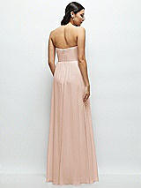 Rear View Thumbnail - Cameo Strapless Chiffon Maxi Dress with Oversized Bow Bodice