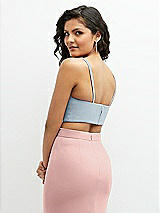 Rear View Thumbnail - Mist Crepe Mix-and-Match Midriff Corset Top 