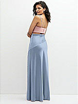 Rear View Thumbnail - Cloudy Satin Mix-and-Match High Waist Seamed Bias Skirt