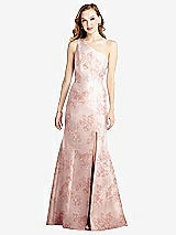 Front View Thumbnail - Bow And Blossom Print Bella Bridesmaids Dress BB137