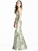 Side View Thumbnail - Sage Cottage Rose Bella Bridesmaids Dress BB137