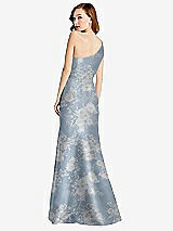 Rear View Thumbnail - Porcelain Blue Seraphina Floral Bella Bridesmaids Dress BB137