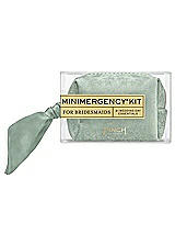 Front View Thumbnail - Sage Velvet Minimergency Kit for Bridesmaids