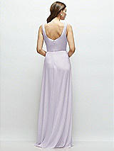 Rear View Thumbnail - Moondance Square Neck Chiffon Maxi Dress with Circle Skirt