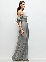 Alt View 2 Thumbnail - Chelsea Gray Dramatic Ruffle Edge Strap Chiffon Maxi Dress