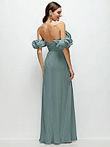 Alt View 3 Thumbnail - Icelandic Dramatic Ruffle Edge Strap Chiffon Maxi Dress