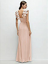 Rear View Thumbnail - Cameo Dramatic Ruffle Edge Strap Chiffon Maxi Dress