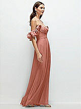 Alt View 2 Thumbnail - Desert Rose Dramatic Ruffle Edge Strap Chiffon Maxi Dress