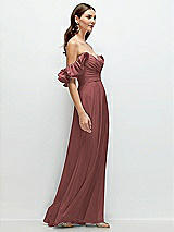 Alt View 2 Thumbnail - English Rose Dramatic Ruffle Edge Strap Chiffon Maxi Dress