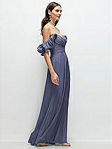 Alt View 2 Thumbnail - French Blue Dramatic Ruffle Edge Strap Chiffon Maxi Dress