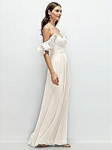 Alt View 2 Thumbnail - Ivory Dramatic Ruffle Edge Strap Chiffon Maxi Dress