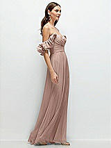 Alt View 2 Thumbnail - Neu Nude Dramatic Ruffle Edge Strap Chiffon Maxi Dress