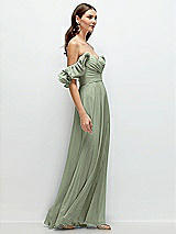 Alt View 2 Thumbnail - Sage Dramatic Ruffle Edge Strap Chiffon Maxi Dress