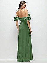 Alt View 3 Thumbnail - Vineyard Green Dramatic Ruffle Edge Strap Chiffon Maxi Dress