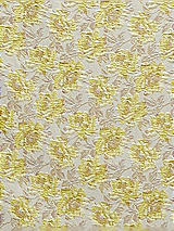 Front View Thumbnail - Golden Yellow Golden Yellow Floral Jacquard Fabric by the Yard