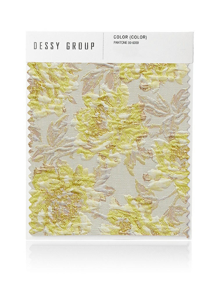 Front View - Golden Yellow Golden Yellow Floral Jacquard Swatches