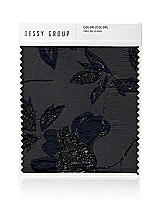 Front View Thumbnail - Noir Midnight Navy Noir Garden Metallic Jacquard Swatches