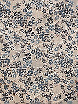 Front View Thumbnail - Indigo Midnight Gilt Indigo Brocade Fabric by the Yard