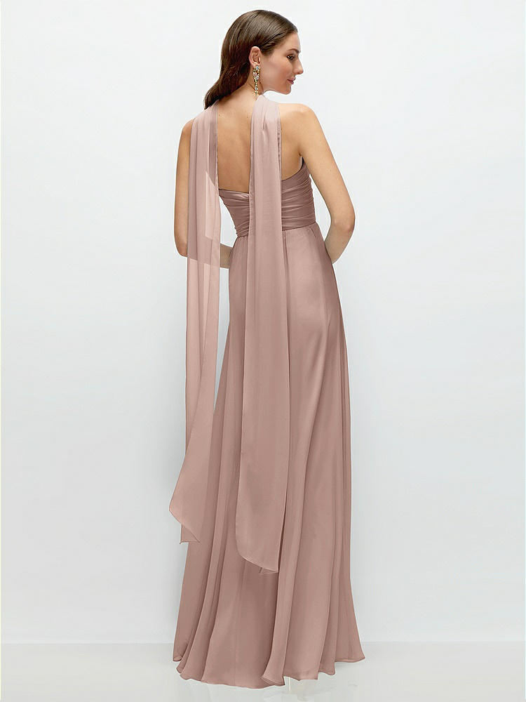 Back View - Neu Nude Skinny Chiffon Scarf