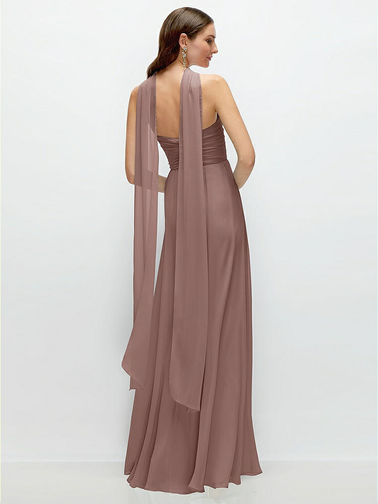 Back View - Sienna Skinny Chiffon Scarf