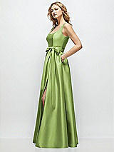 Front View Thumbnail - Mojito Scoop-Neck Tank Bodice Maxi Dress with Full Skirt