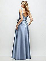 Rear View Thumbnail - Cloudy Scoop-Neck Tank Bodice Maxi Dress with Full Skirt