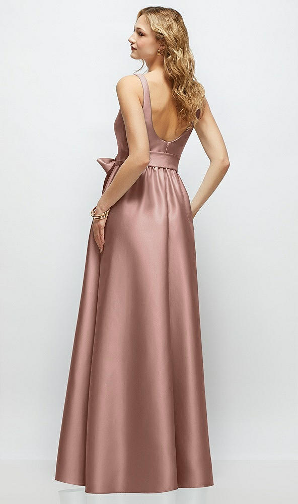 Back View - Neu Nude Scoop-Neck Tank Bodice Maxi Dress with Full Skirt