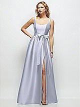 Side View Thumbnail - Silver Dove Scoop-Neck Tank Bodice Maxi Dress with Full Skirt