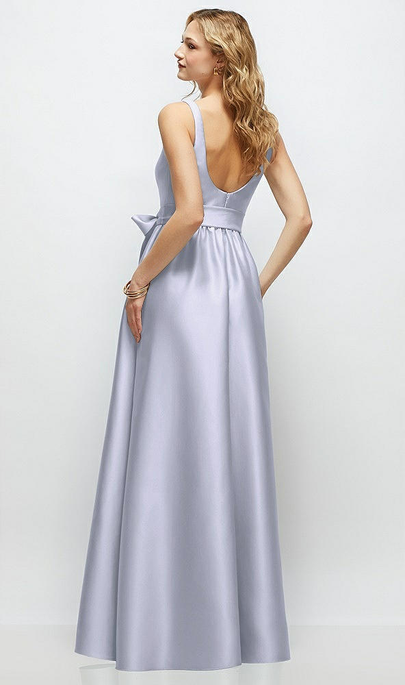 Back View - Silver Dove Scoop-Neck Tank Bodice Maxi Dress with Full Skirt