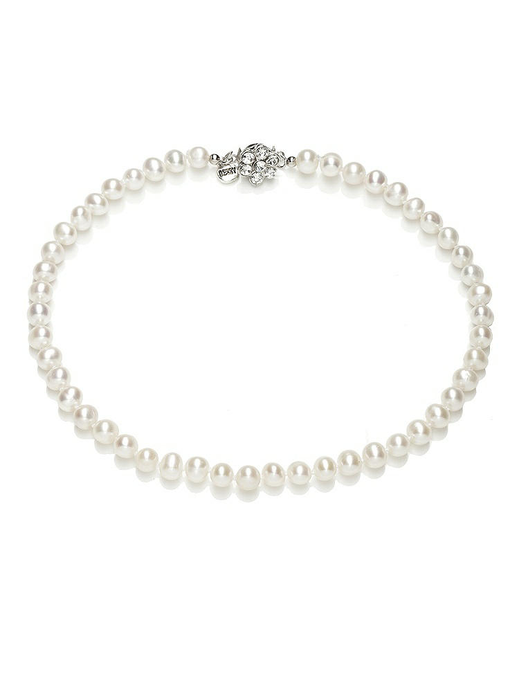 Front View - Natural Children's Pearl Necklace - 12.5 inch