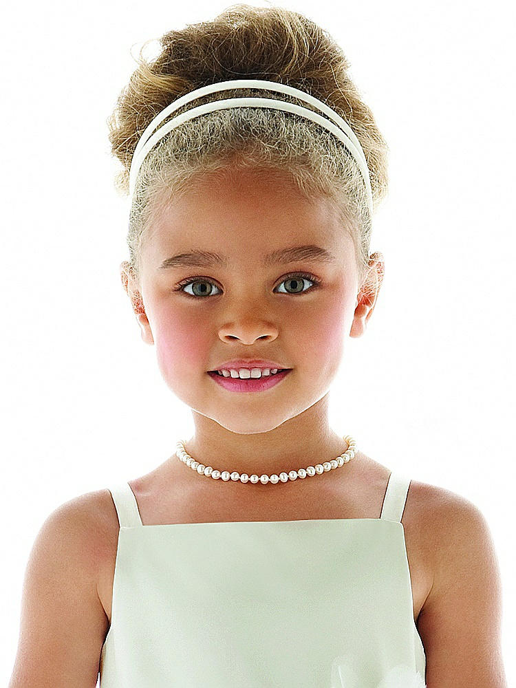 Back View - Natural Children's Pearl Necklace - 12.5 inch