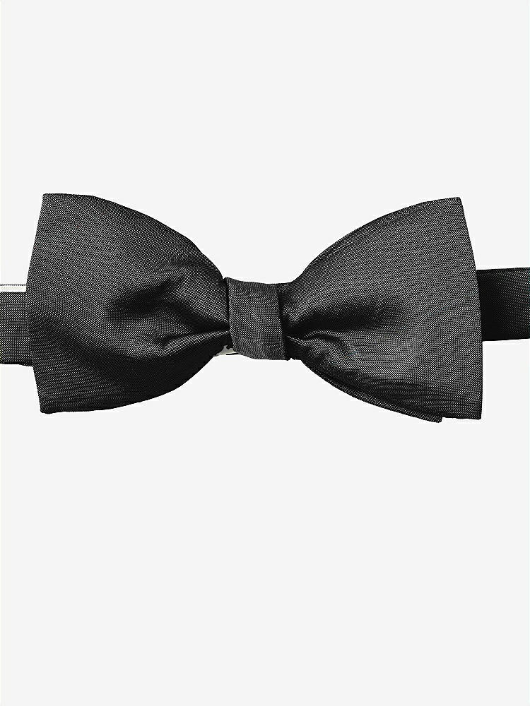 Front View - Black Peau de Soie Bow Ties by After Six