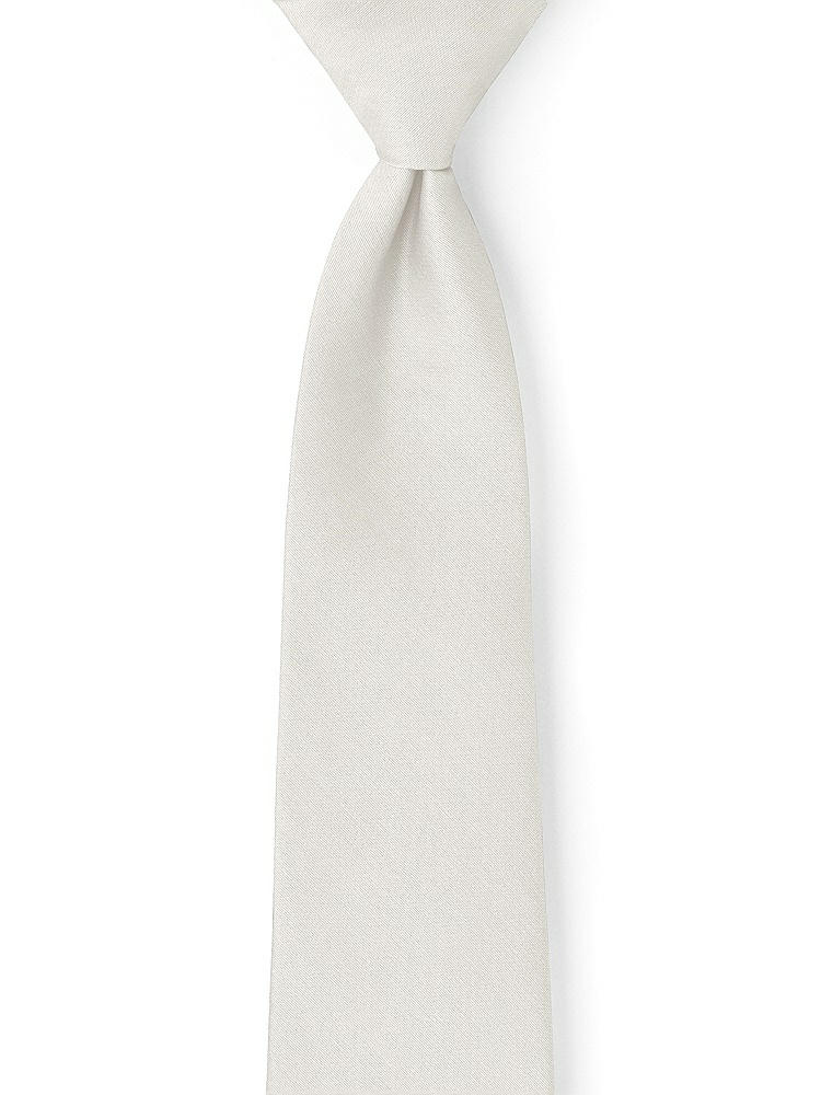 Front View - Snow White Peau de Soie Neckties by After Six