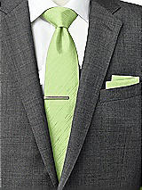 Rear View Thumbnail - Pistachio Dupioni Pocket Squares by After Six