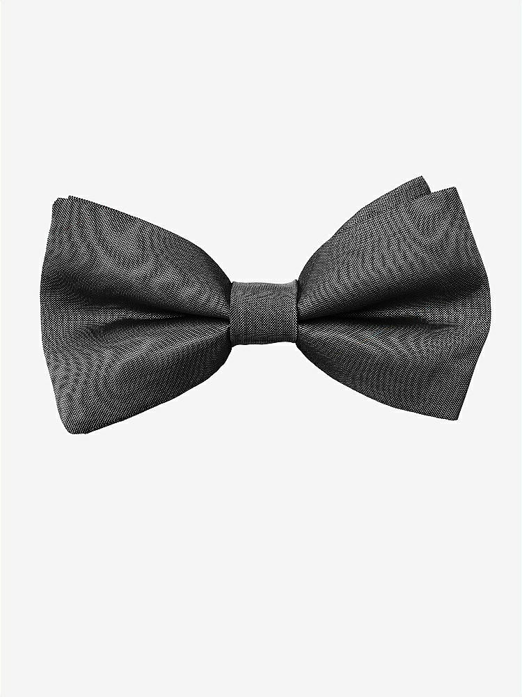 Front View - Black Peau de Soie Boy's Clip Bow Tie by After Six