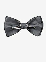 Rear View Thumbnail - Ebony Peau de Soie Boy's Clip Bow Tie by After Six