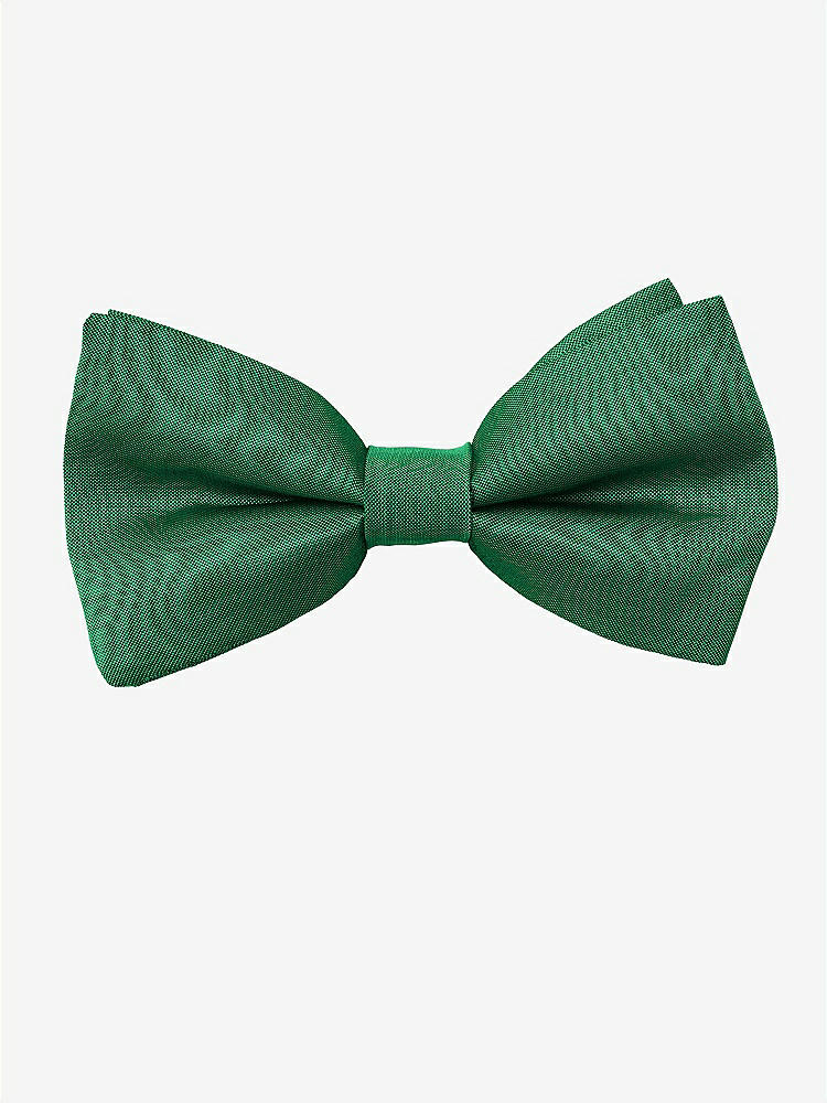 Front View - Pine Green Peau de Soie Boy's Clip Bow Tie by After Six