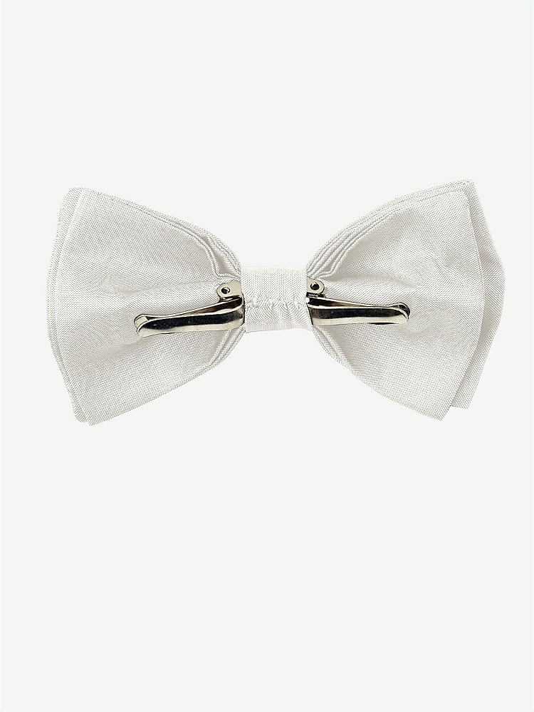 Back View - Snow White Peau de Soie Boy's Clip Bow Tie by After Six