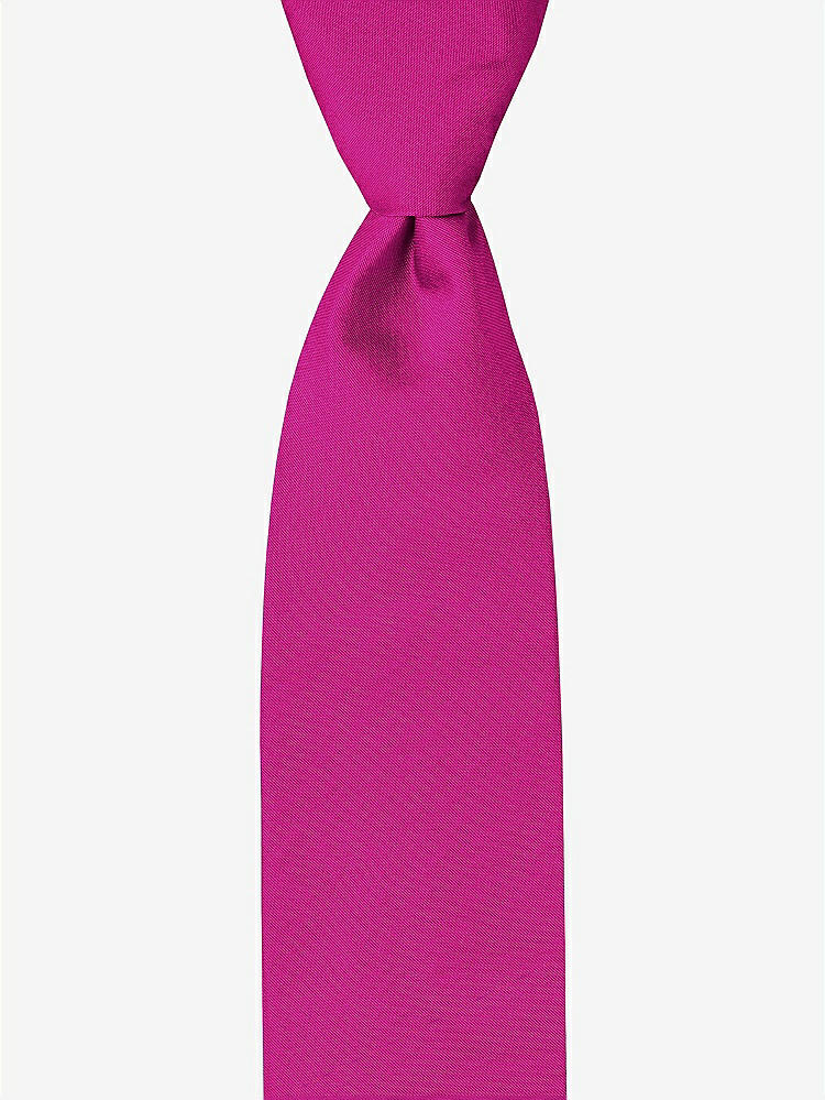 Front View - Cerise Peau de Soie Boy's 50" Necktie by After Six