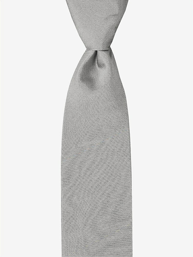 Front View - Chinchilla Peau de Soie Boy's 50" Necktie by After Six