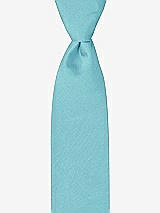 Front View Thumbnail - Aquamarine Peau de Soie Boy's 50" Necktie by After Six