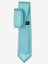 Rear View Thumbnail - Aquamarine Peau de Soie Boy's 50" Necktie by After Six