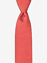 Front View Thumbnail - Perfect Coral Peau de Soie Boy's 50" Necktie by After Six