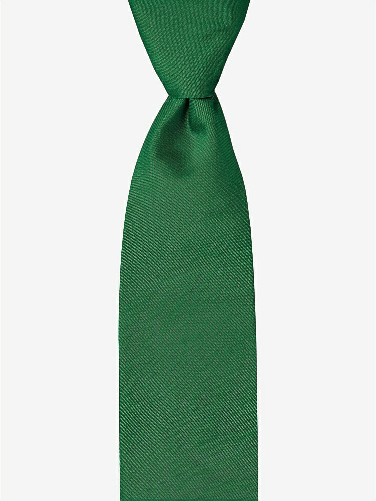 Front View - Pine Green Peau de Soie Boy's 50" Necktie by After Six