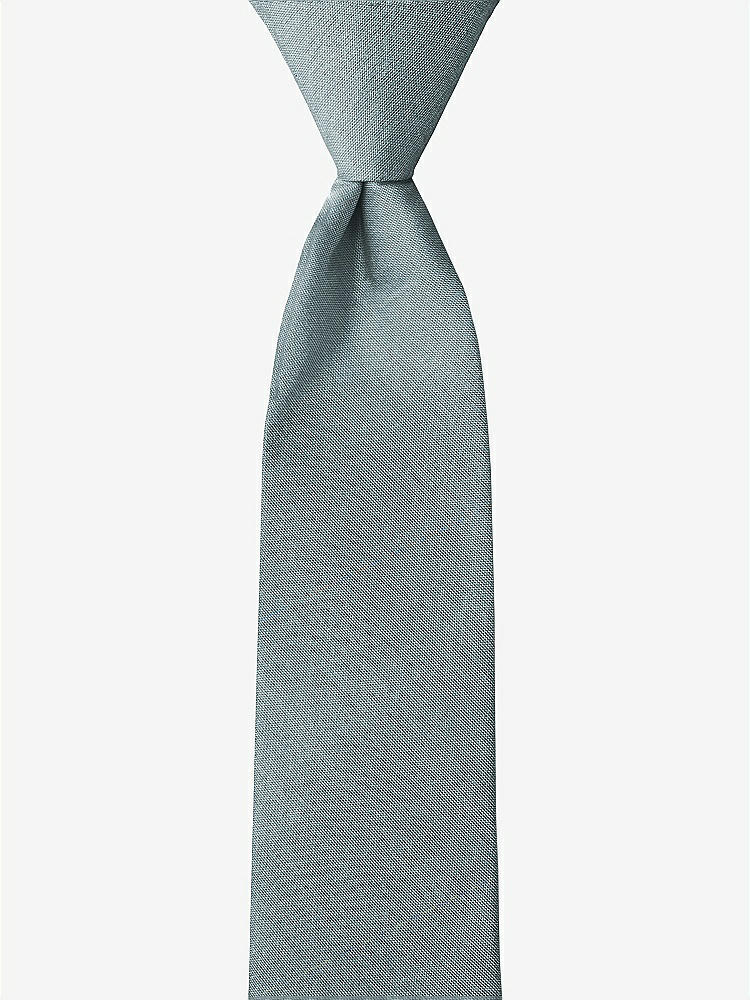 Front View - Breezy Peau de Soie Boy's 14" Zip Necktie by After Six